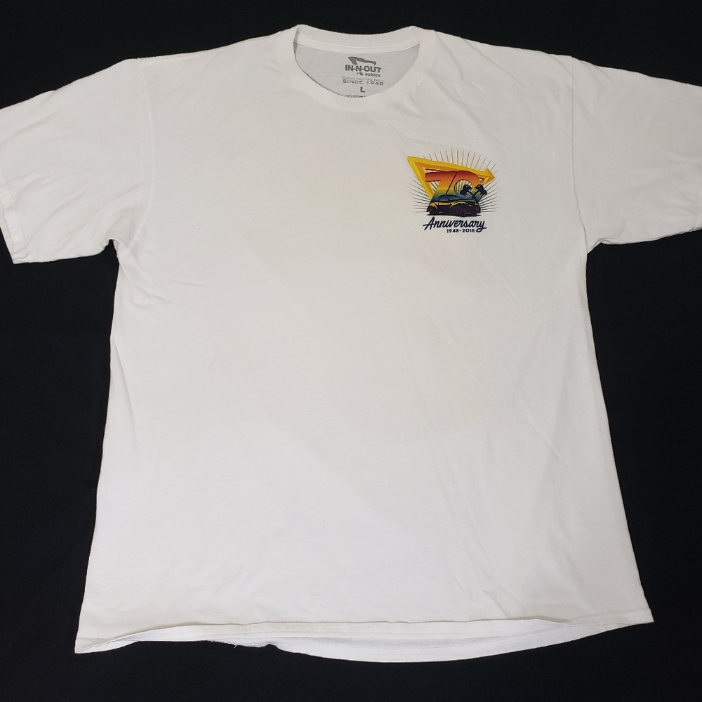 In-N-Out 2019 T-Shirt by Vladimir Kush with Ferris Wheel Graphic Men's L White - Picture 2 of 7